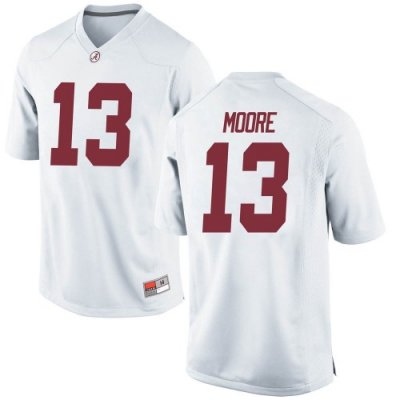 Youth Alabama Crimson Tide #13 Malachi Moore White Replica NCAA College Football Jersey 2403KNRA7